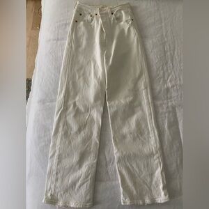 Levi’s white jeans